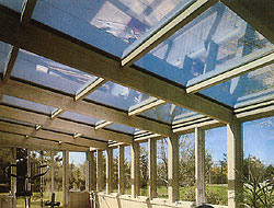 Ενδεικτική εφαρμογή σε γυάλινη οροφή